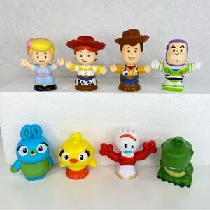 Fisher Price Little People Disney Toy Story Woody Jessie Buzz & Friends Lot of 8